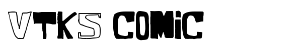 VTKS Comic font preview